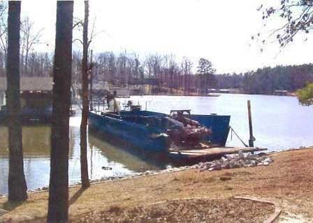 Delivering Rip Rap by Boat on Lake Gaston